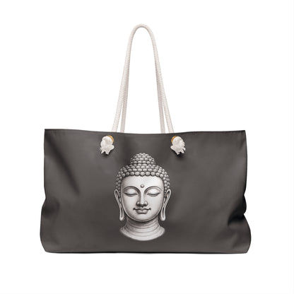 Buddha Head Weekender Bag — Zen Travel Tote for Yoga, Meditation & Mindful Getaways