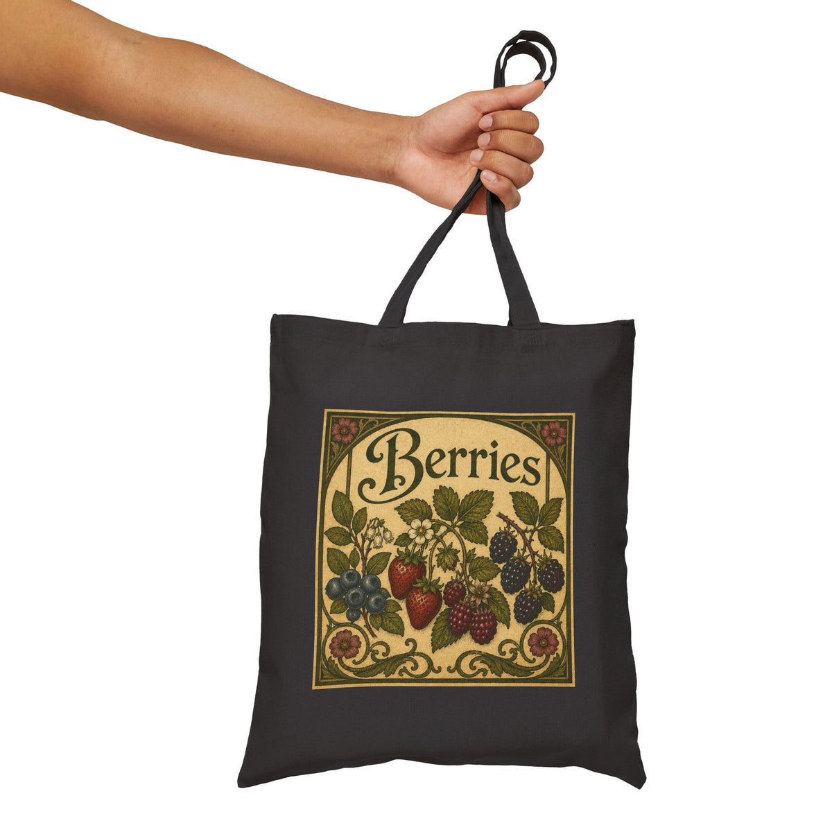 Tote Bag, Canvas  - Berries!