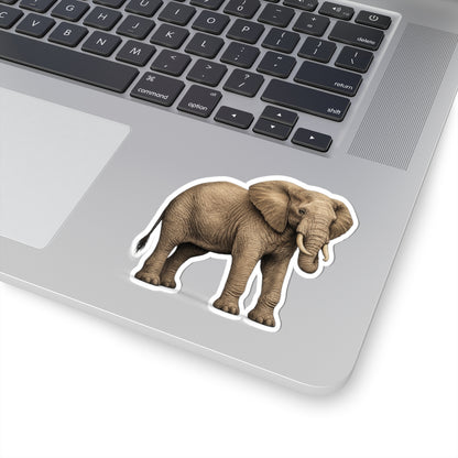 Sticker,  Kiss-Cut - Elephant Side View
