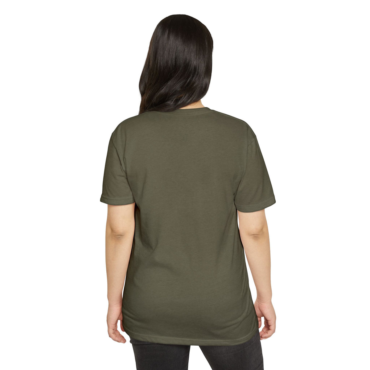 T-Shirt, Short Sleeve Boxy Crew Neck - Moth & Botanicals Hexagon Vintage Nature Illustration