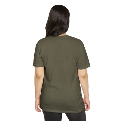 T-Shirt, Short Sleeve Boxy Crew Neck - Moth & Botanicals Hexagon Vintage Nature Illustration