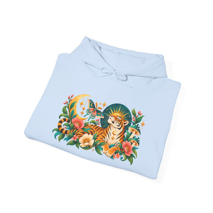 Hoodie - Tiger Moon Vintage Floral