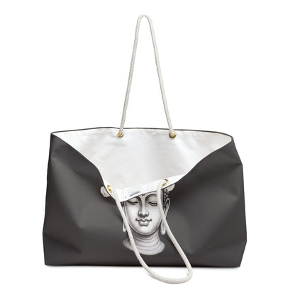 Buddha Head Weekender Bag — Zen Travel Tote for Yoga, Meditation & Mindful Getaways
