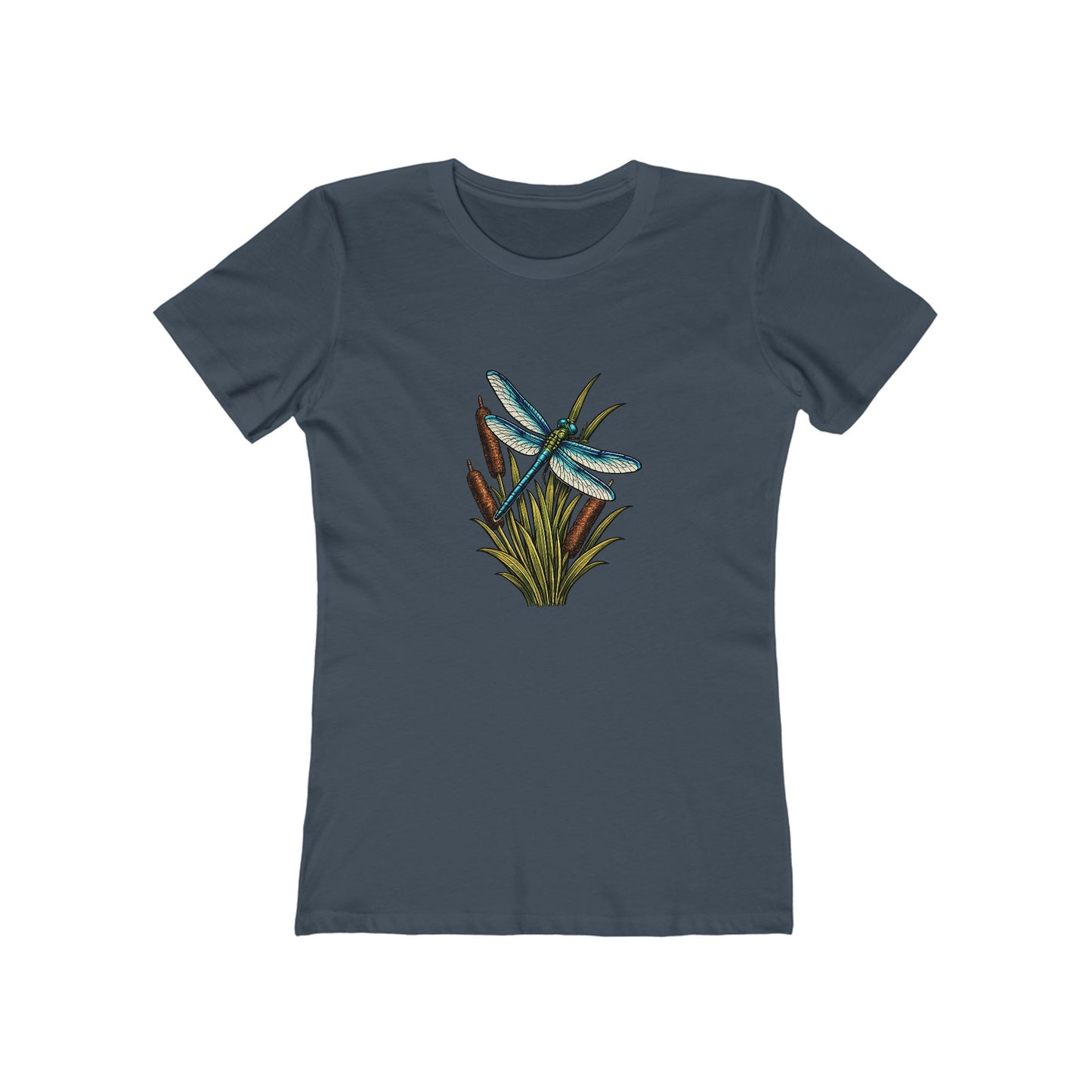 Dragonfly & Cat Tail Boyfriend T-Shirt