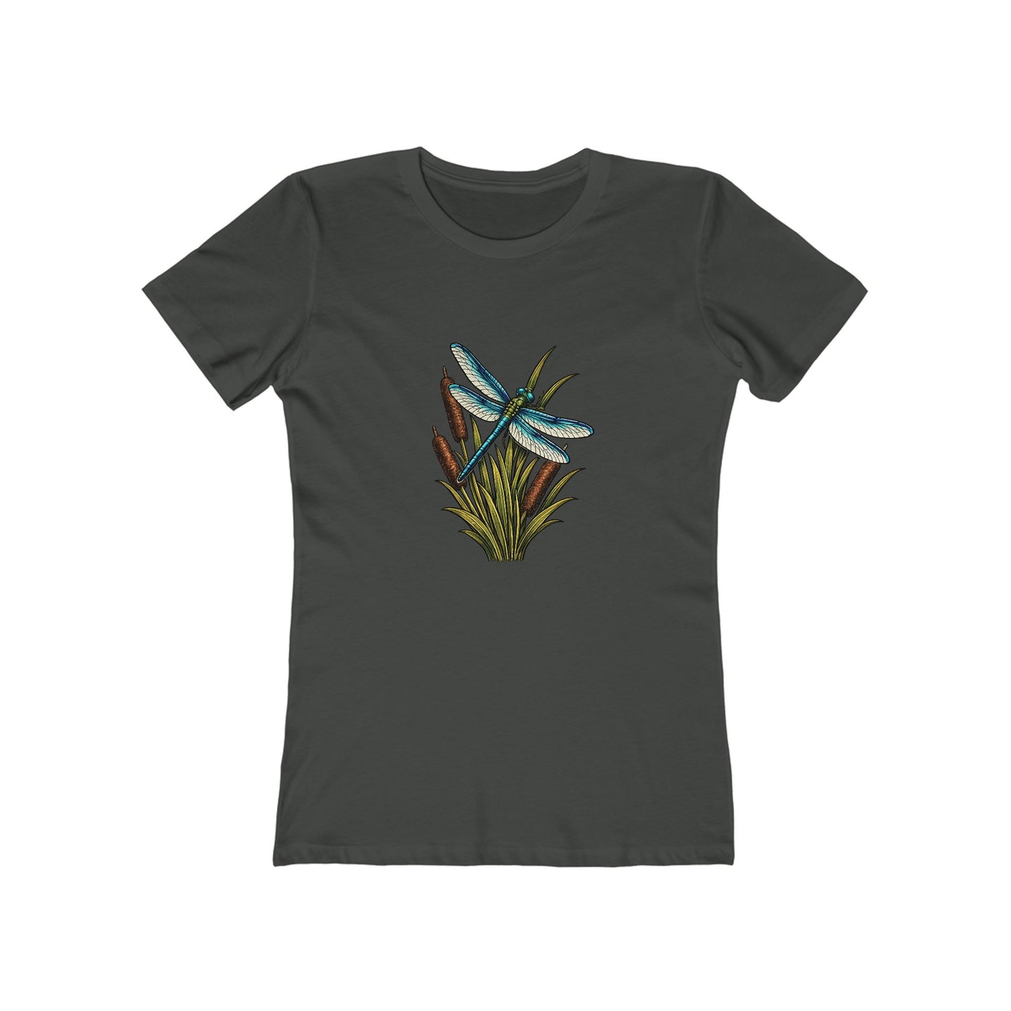 Dragonfly & Cat Tail Boyfriend T-Shirt