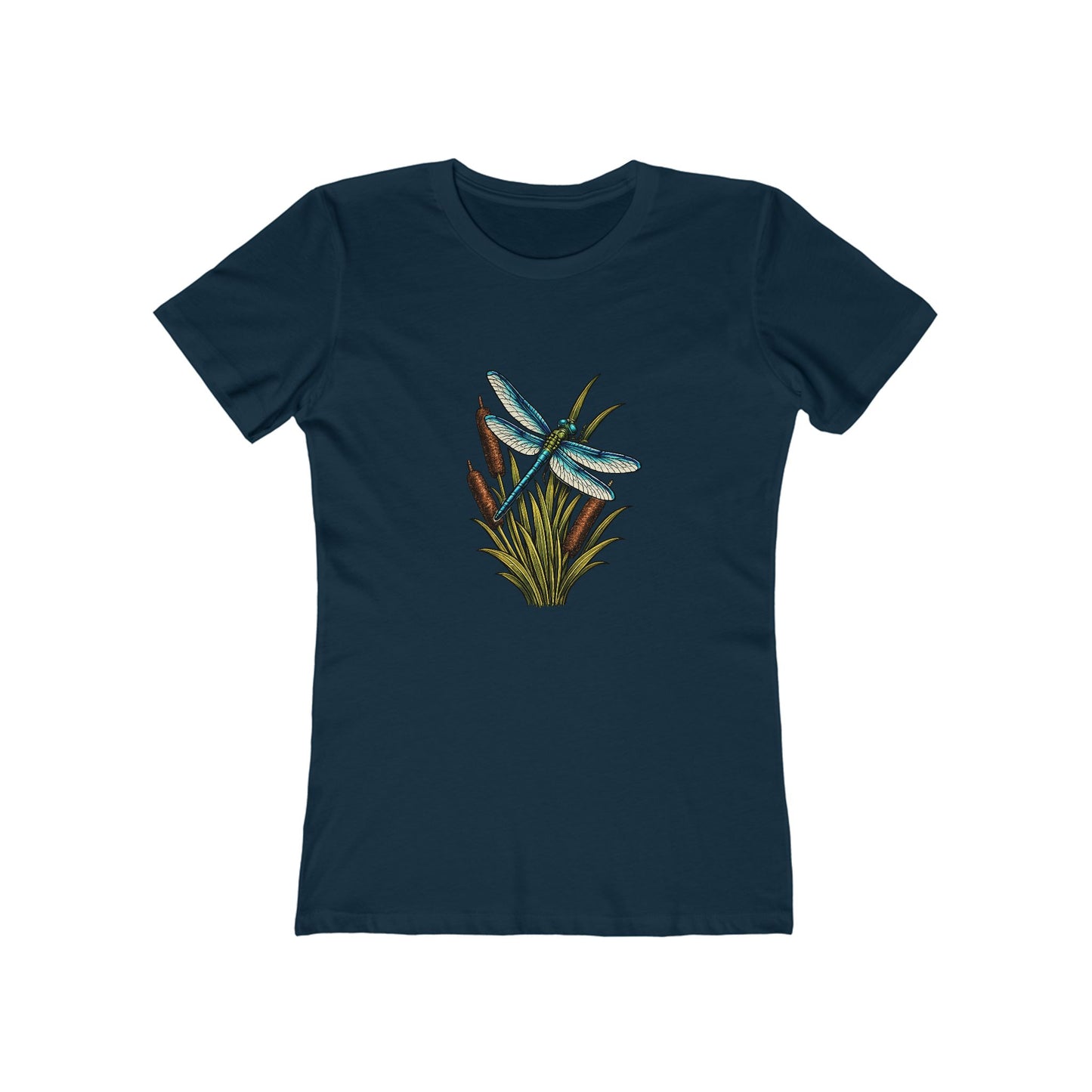 Dragonfly & Cat Tail Boyfriend T-Shirt