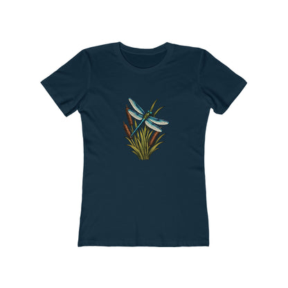 Dragonfly & Cat Tail Boyfriend T-Shirt