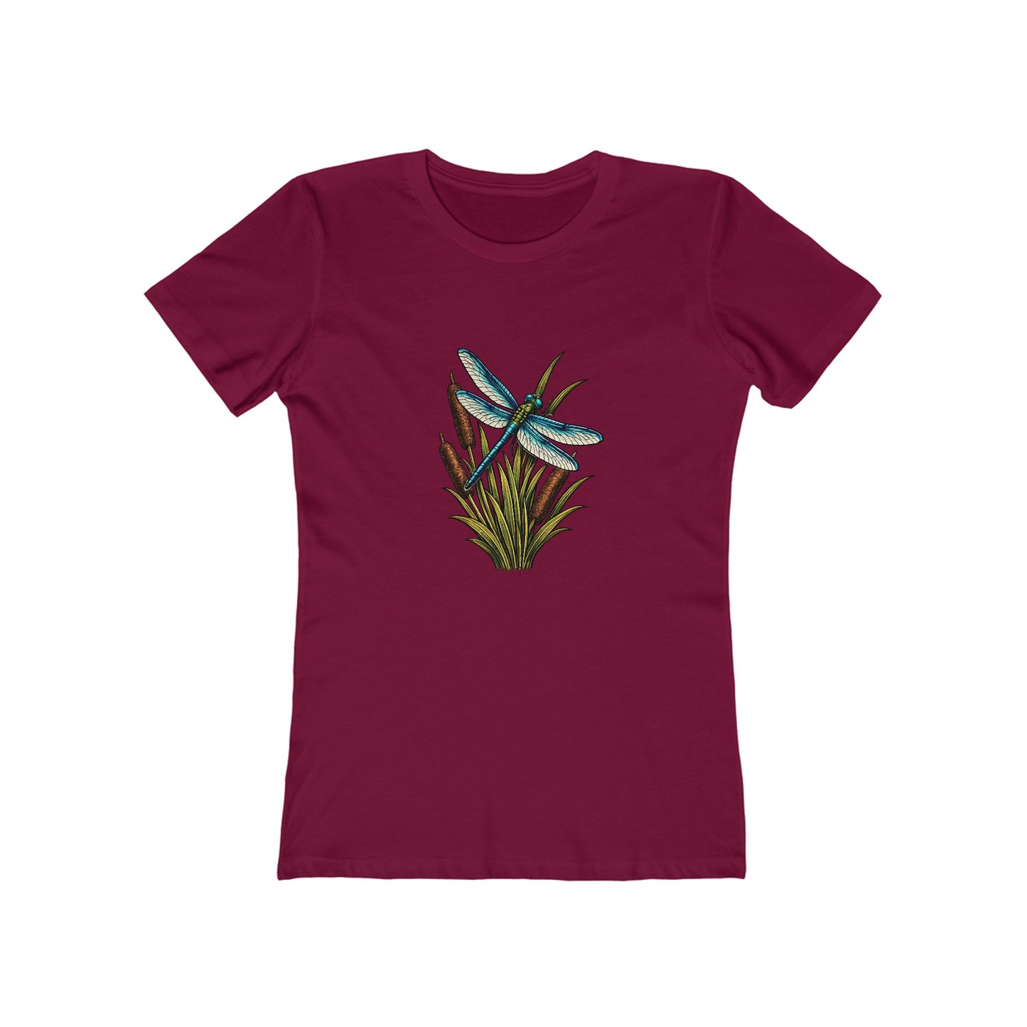 Dragonfly & Cat Tail Boyfriend T-Shirt