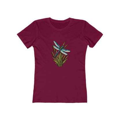 Dragonfly & Cat Tail Boyfriend T-Shirt