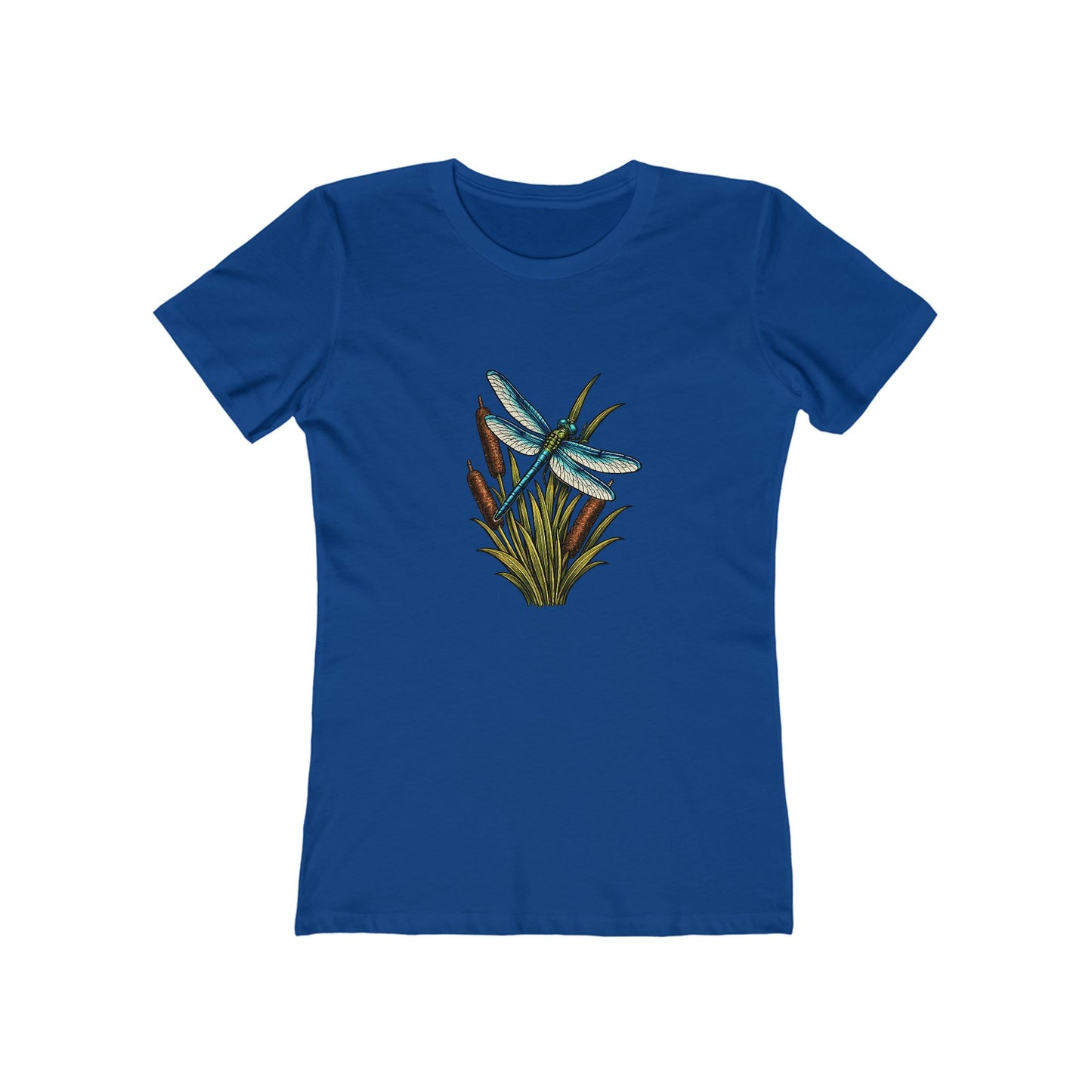 Dragonfly & Cat Tail Boyfriend T-Shirt