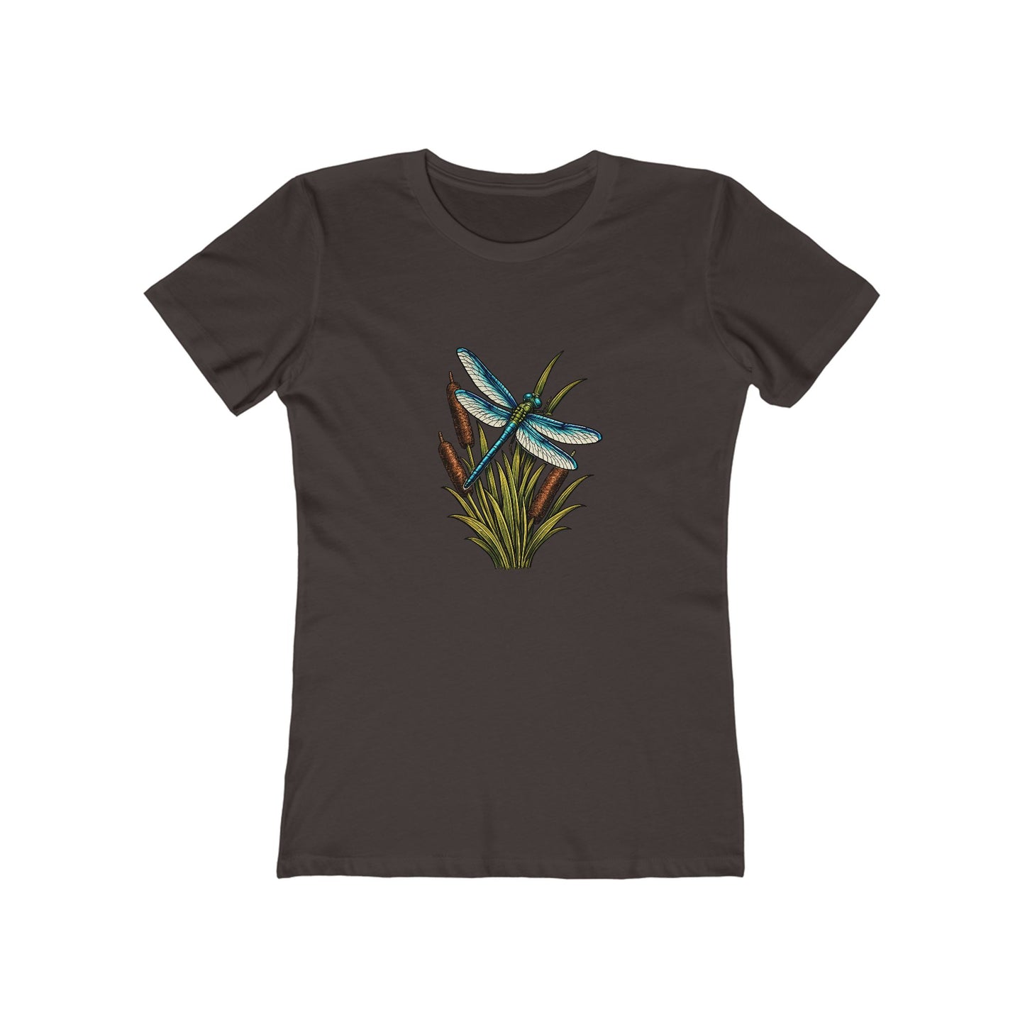 Dragonfly & Cat Tail Boyfriend T-Shirt