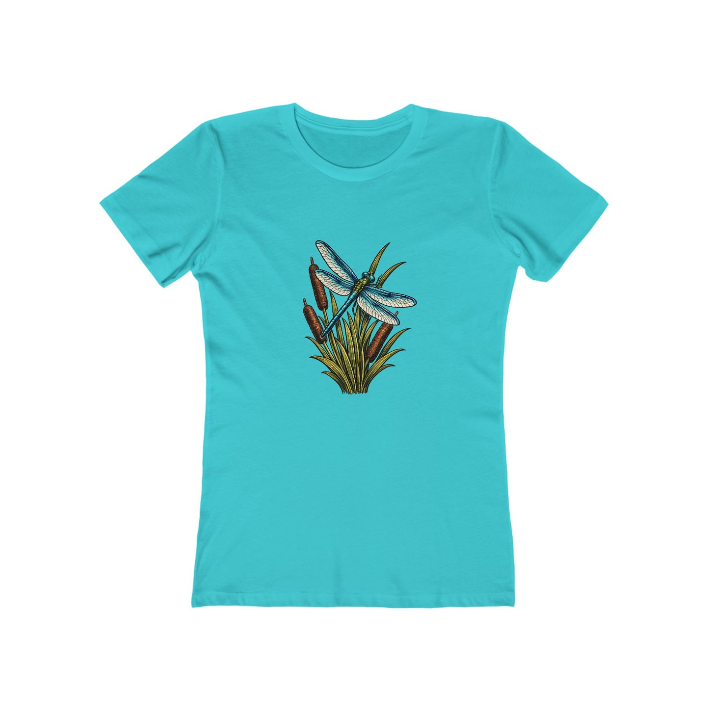 Dragonfly & Cat Tail Boyfriend T-Shirt