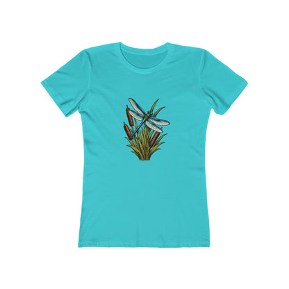 Dragonfly & Cat Tail Boyfriend T-Shirt