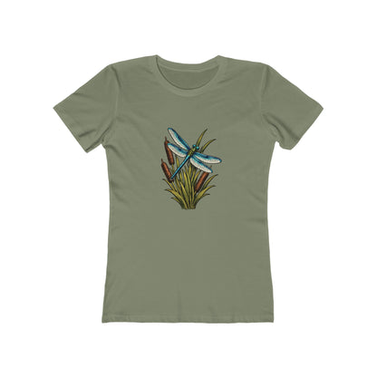 Dragonfly & Cat Tail Boyfriend T-Shirt