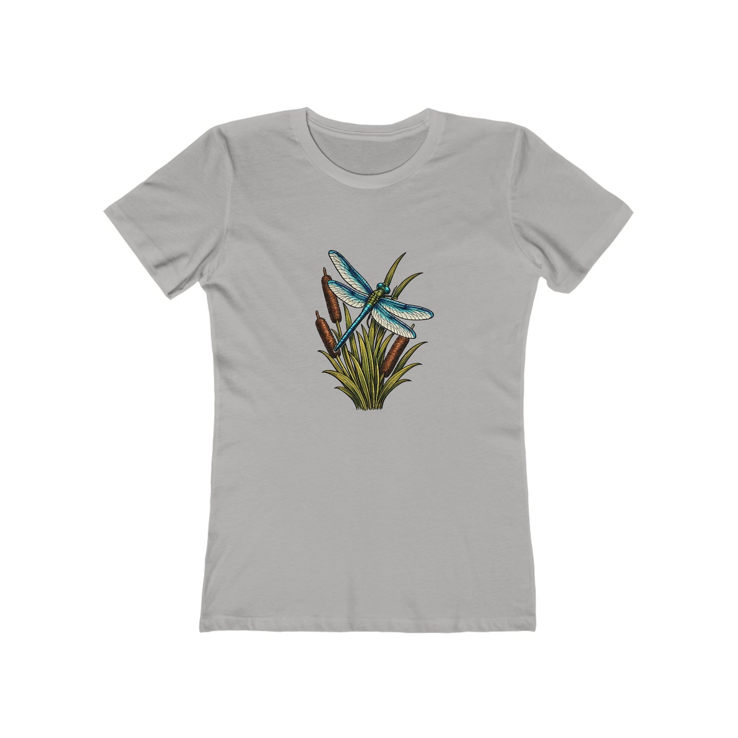 Dragonfly & Cat Tail Boyfriend T-Shirt