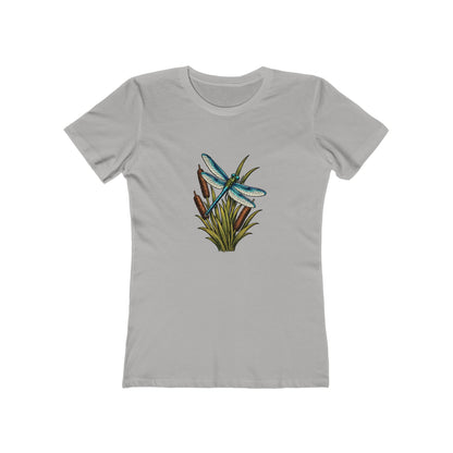 Dragonfly & Cat Tail Boyfriend T-Shirt