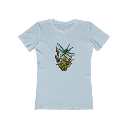 Dragonfly & Cat Tail Boyfriend T-Shirt