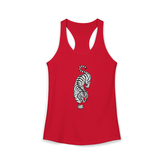 Tiger Black and White Racerback Tank