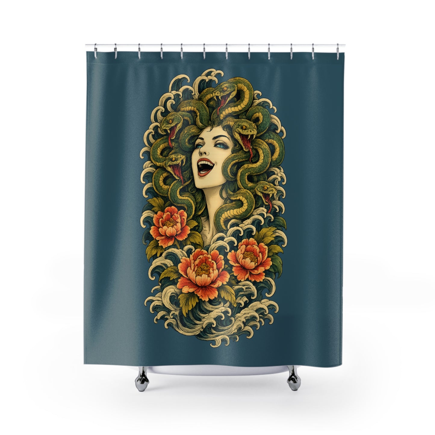 Medusa Having a Chuckle Shower Curtain