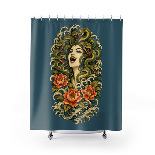 Medusa Having a Chuckle Shower Curtain