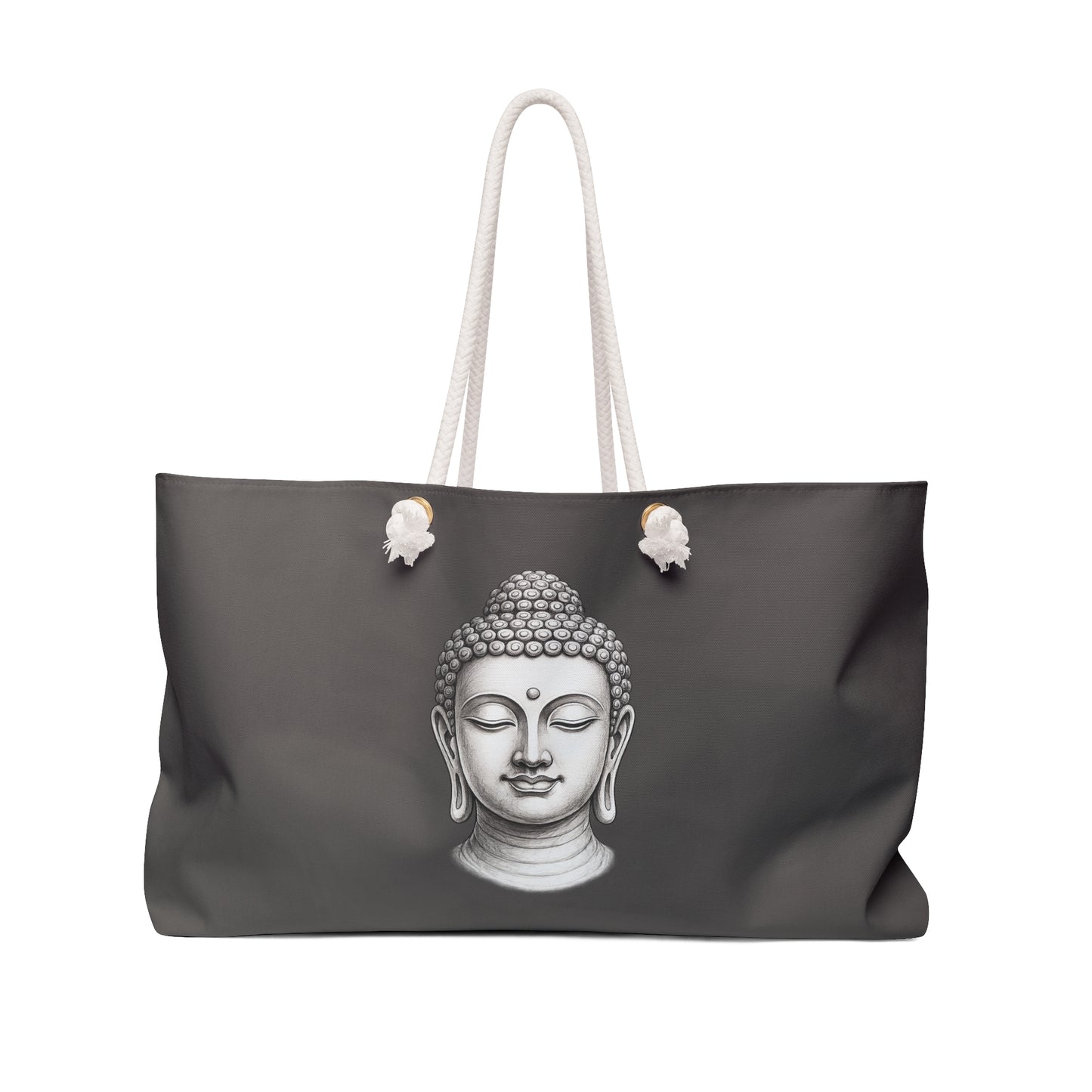 Buddha Head Weekender Bag — Zen Travel Tote for Yoga, Meditation & Mindful Getaways