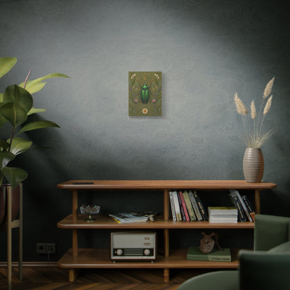 Canvass Art Print - Botanical Scarab