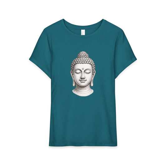 Buddha Head Pencil Sketch Tee Shirt