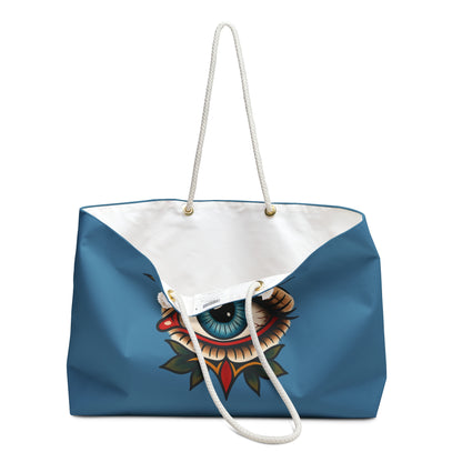 Weekender Bag — Blue Mystical All-Seeing Eye Travel Tote