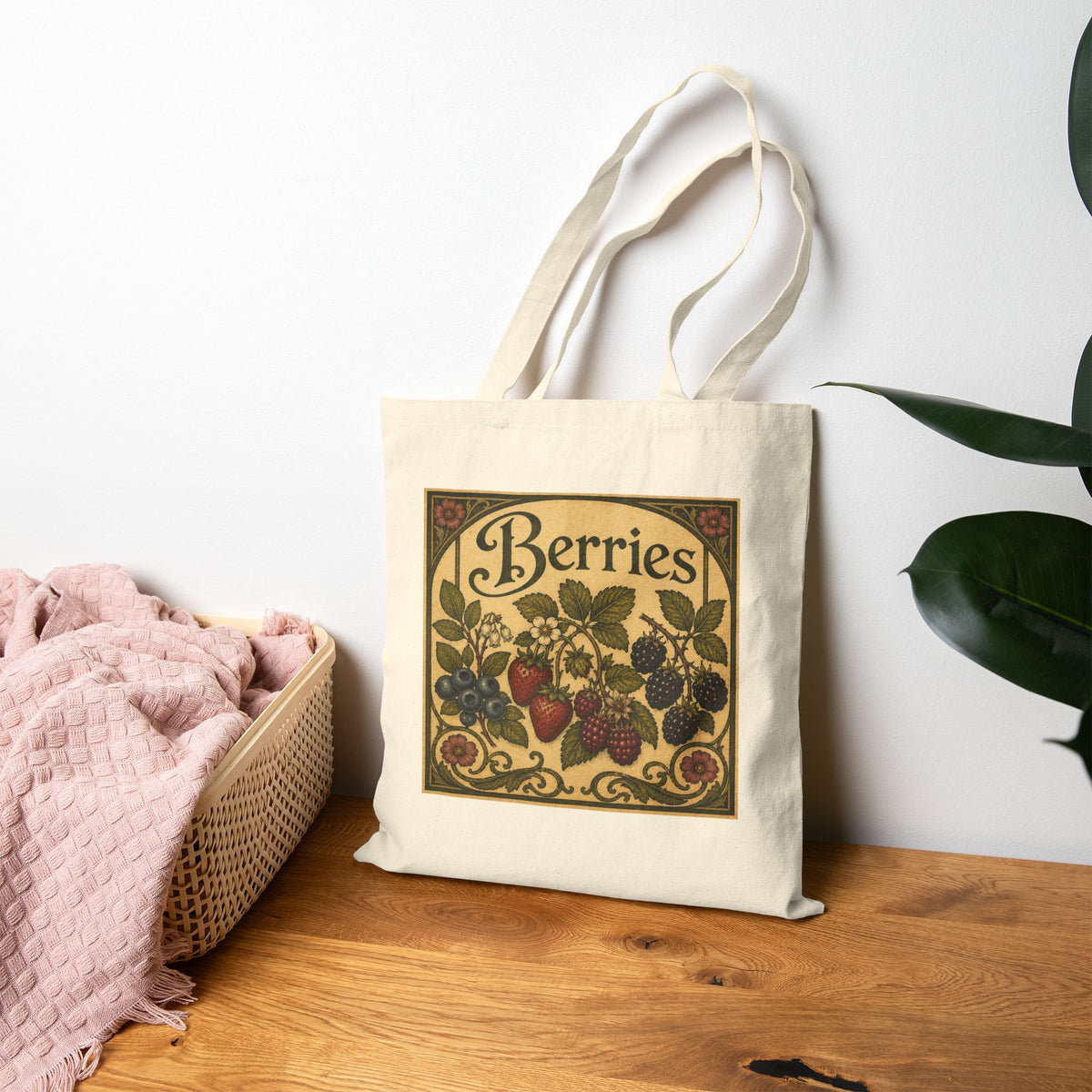 Tote Bag, Canvas  - Berries!