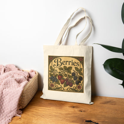 Tote Bag, Canvas  - Berries!