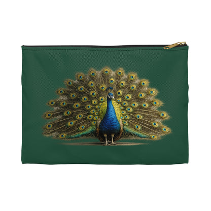 Pouch/Accessory Bag - Proud Peacock (dark green)