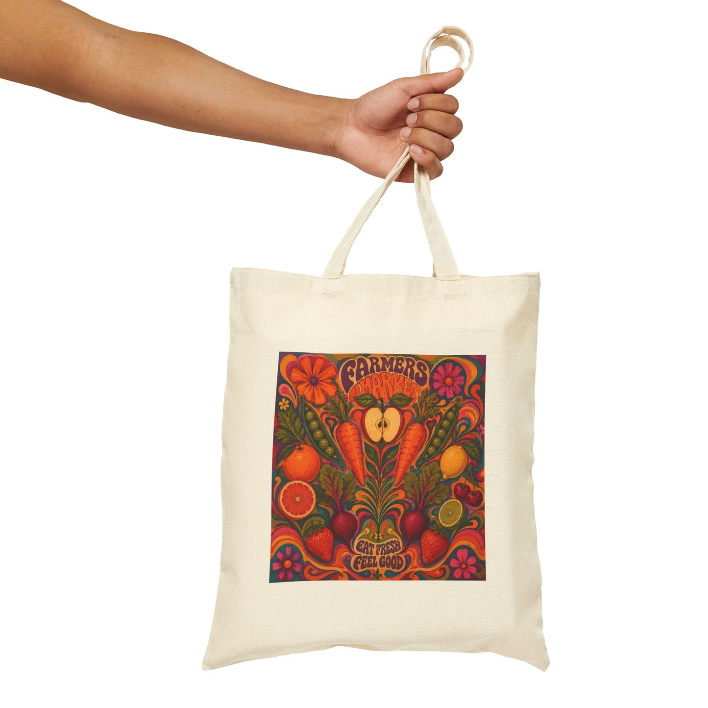 Groovy Canvas Tote Bag