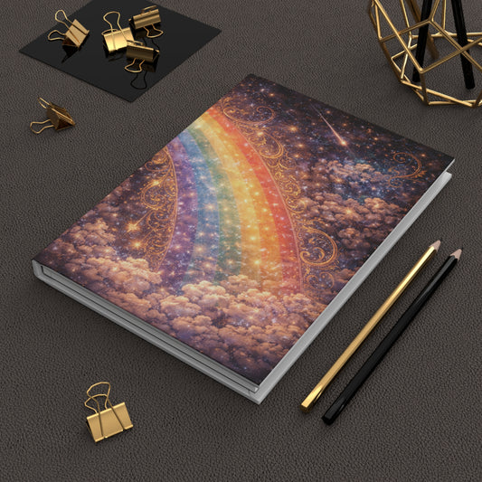 Celestial Rainbow Hardcover Lined Journal