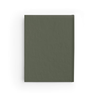 Journal Notebook, Hardback Blank -Honey & Thistles Botanical Bee (sage green)