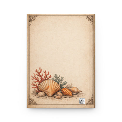 Journal Notebook, Hardcover Lined - Vintage Octopus