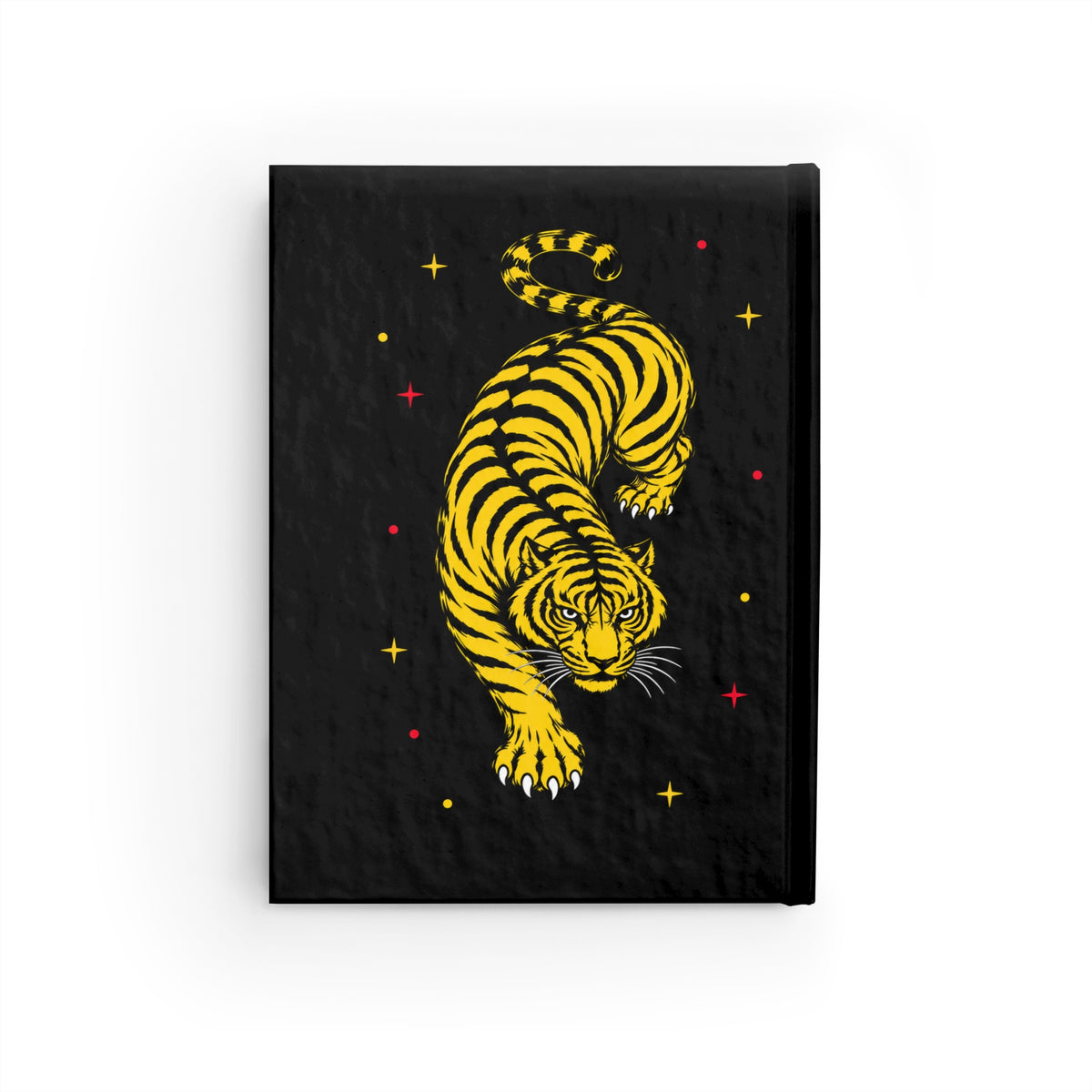 Journal Notebook, Hardcover Blank - Yellow Tiger