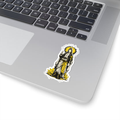 Sticker,  Kiss-Cut - Punk Kwan Yin Lotus