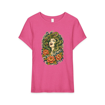 Medusa Floral Graphic Tee Shirt