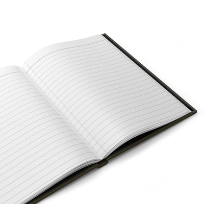 Journal Notebook, Hardcover Lined - Buddha Skull (black)