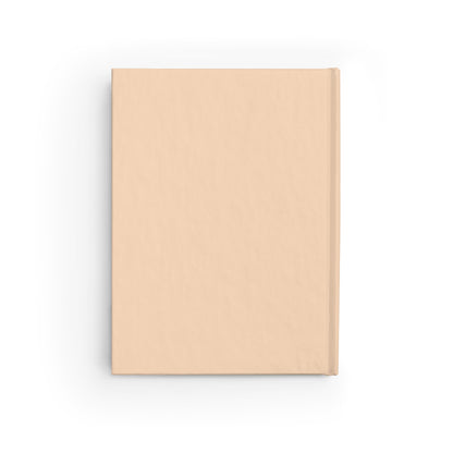 Journal Notebook, Hardback Blank - Bee with Foxglove & Moon (pale pink)