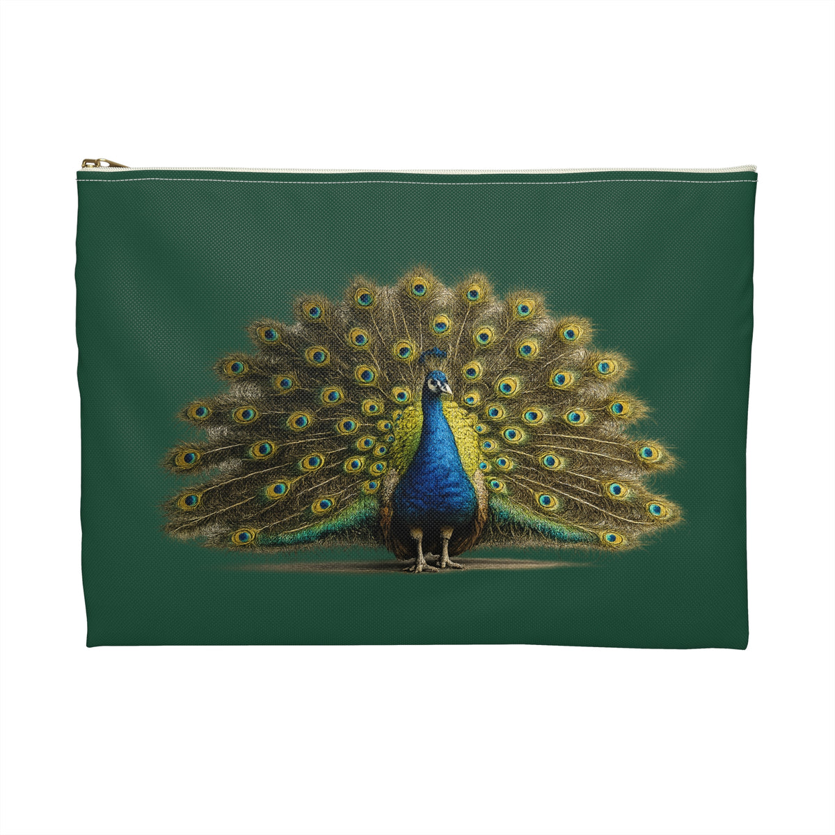 Pouch/Accessory Bag - Proud Peacock (dark green)