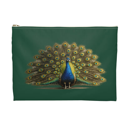 Pouch/Accessory Bag - Proud Peacock (dark green)