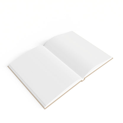 Journal Notebook, Hardcover Blank - Embrordery look Luna Moth Floral