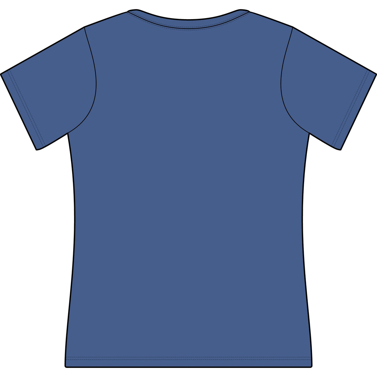 T-Shirt, Short Sleeve Scoop Neck - Octopus Ocean Waves