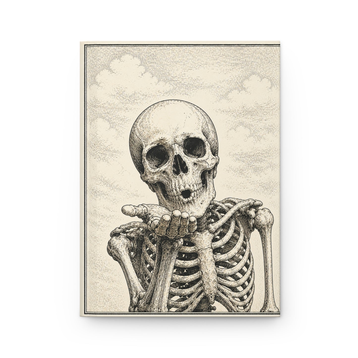 Skeleton Kiss Hardcover Lined Journal