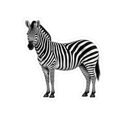Sticker, Kiss-Cut - Zebra Standing Side View