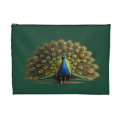 Pouch/Accessory Bag - Proud Peacock (dark green)