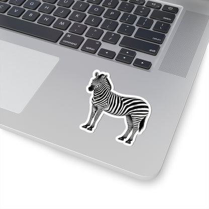 Sticker, Kiss-Cut - Zebra Standing Side View