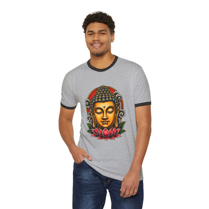 T-Shirt, Ringer - Buddha & Lotus