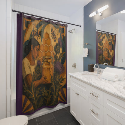 Honey & Thistles 1930s Mexico Shower Curtain
